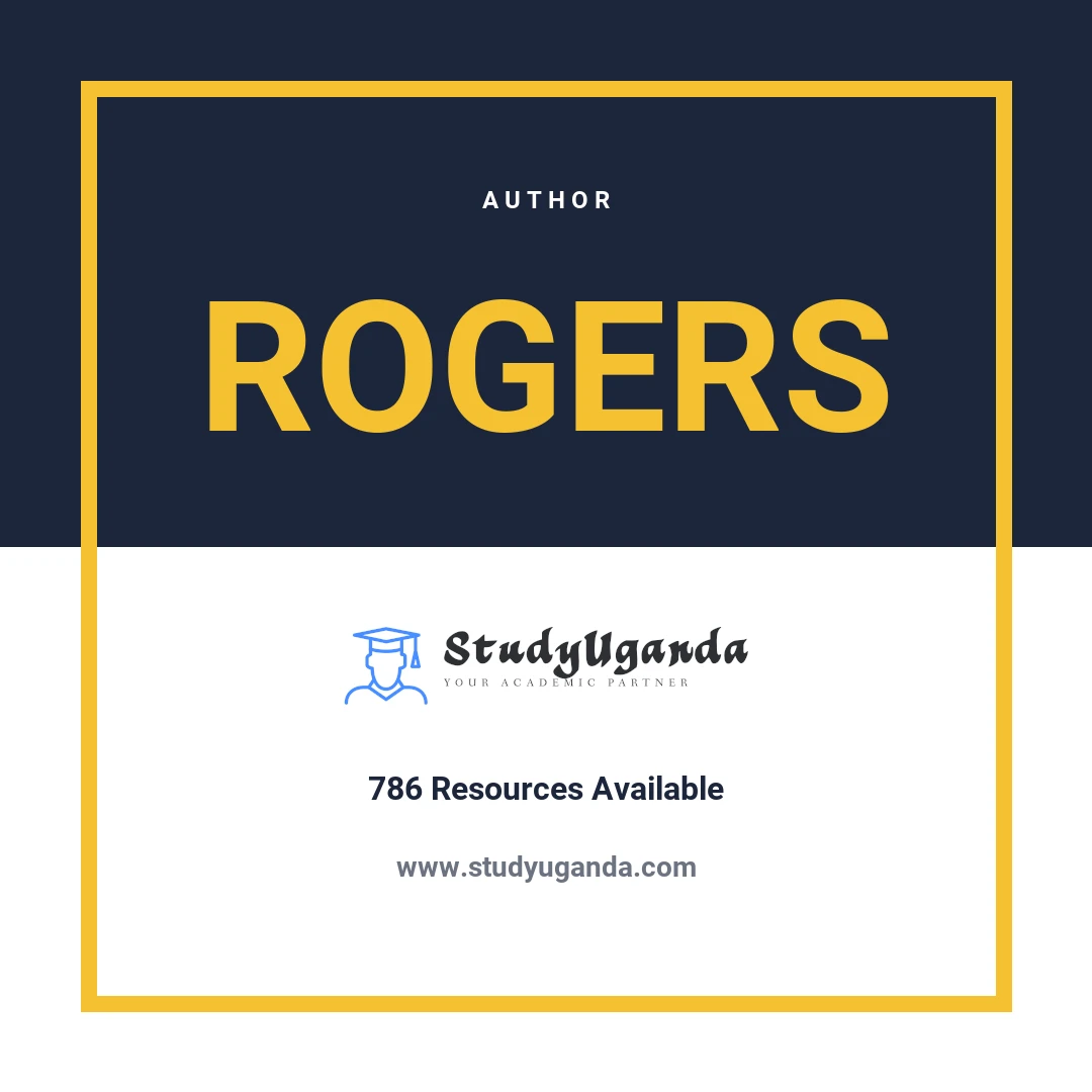 Rogers Mukalele Author Category Card