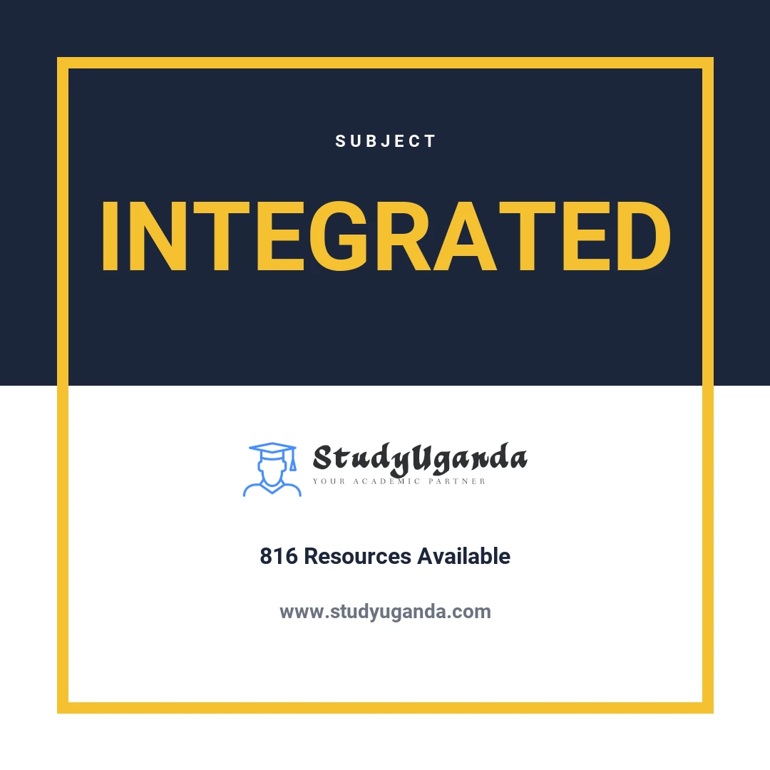 Subject Integrated Science Category Card