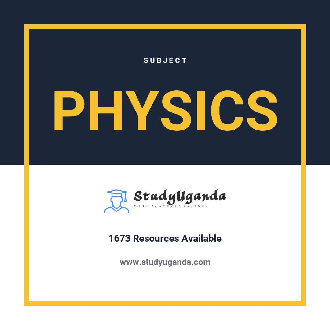 Subject Physics Category Card