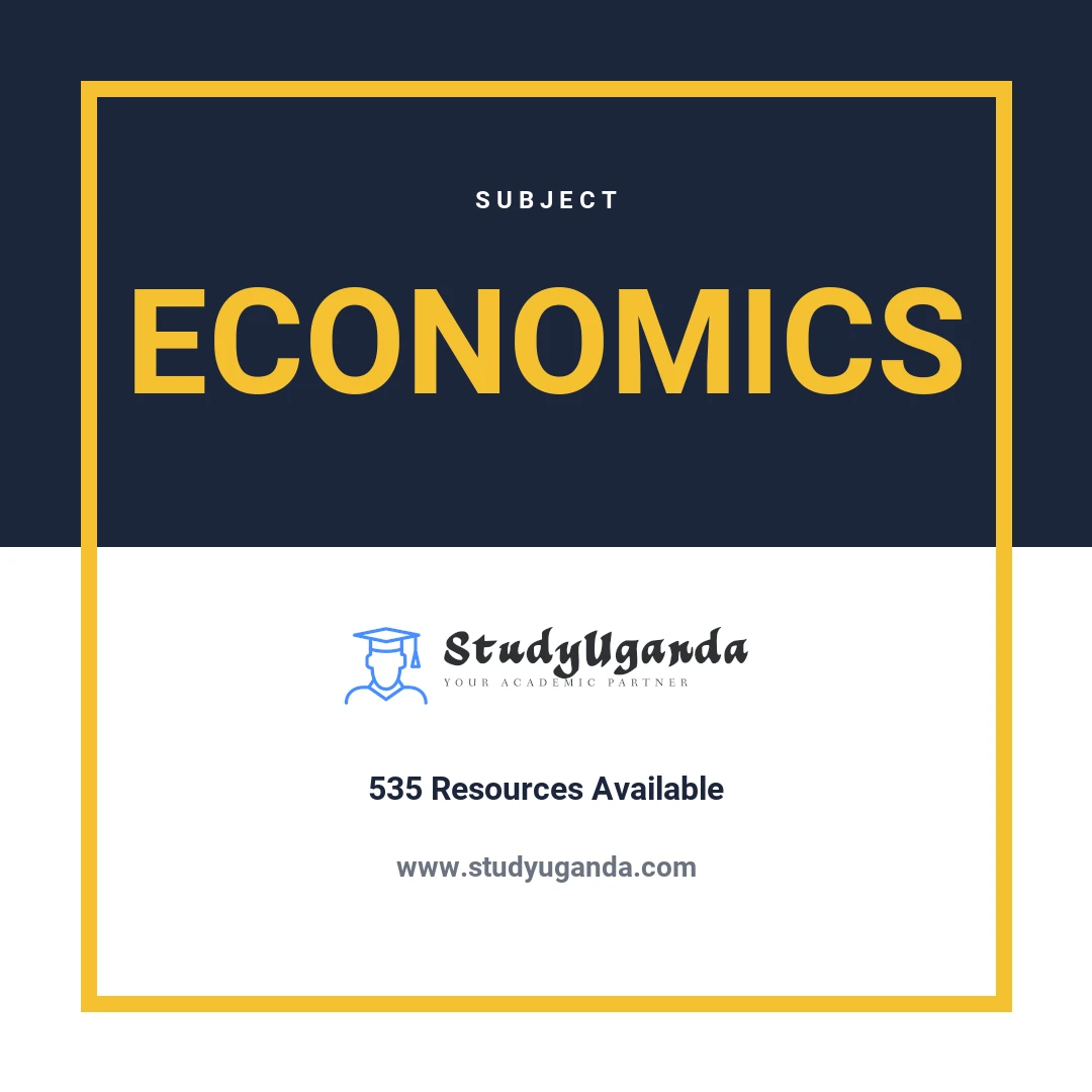 Subject Economics Category Card