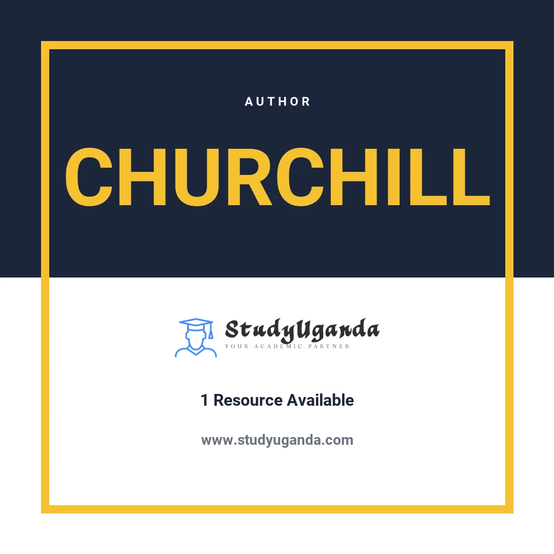 Churchill Author Category Card
